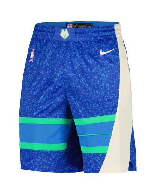 Nike Milwaukee Bucks 2023/24 City Edition Swingman Shorts in Blue for ...