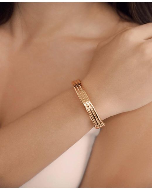 Ettika Metallic Etched Stacking Bangle