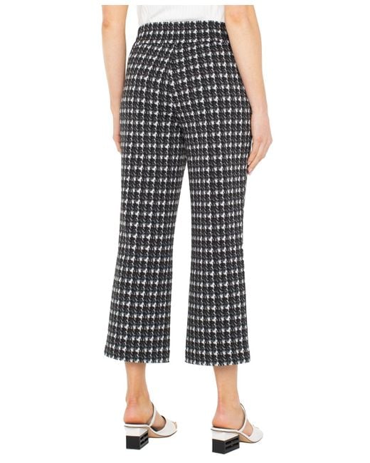 Liverpool Los Angeles Black Mabel Pull-on Cropped Stovepipe Pants