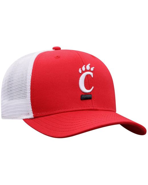 Top Of The World Red/white Cincinnati Bearcats Victory Baseline Adjustable Trucker Hat for men