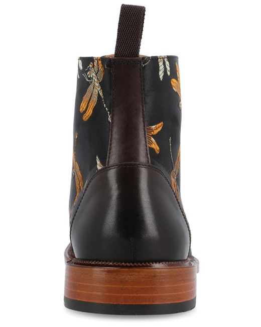 Taft Black Jack Lace-up Cap-toe Boot for men