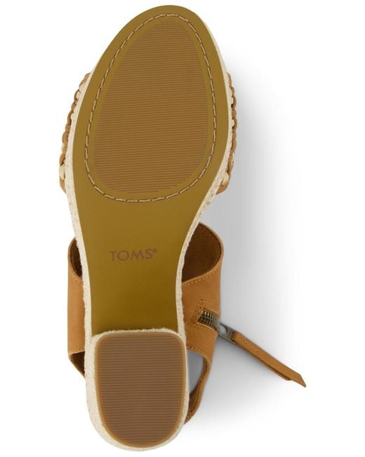 TOMS Brown Majorca Cork Platform Sandals