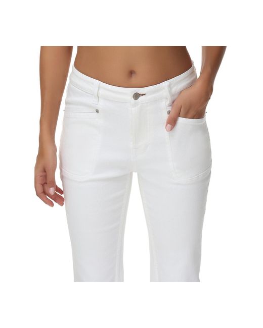 Frye White Bootcut Cropped Jeans