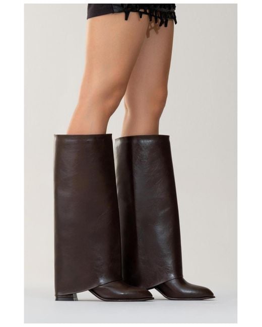 Prologue Shoes Brown Maybe Chunky Heel Boot ()