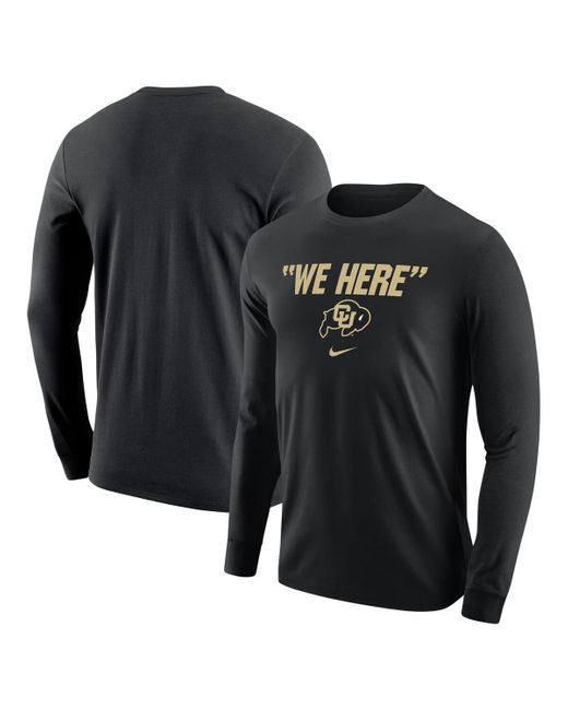 Nike Colorado Buffaloes We Here Long Sleeve T Shirt In Black For Men Lyst 