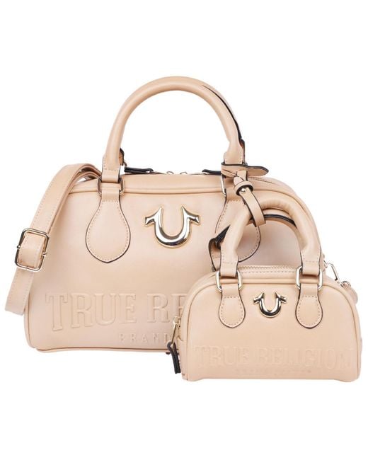 True Religion Natural Logo Satchel