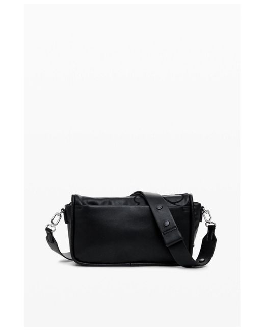 Desigual Floral Crossbody Bag in Black