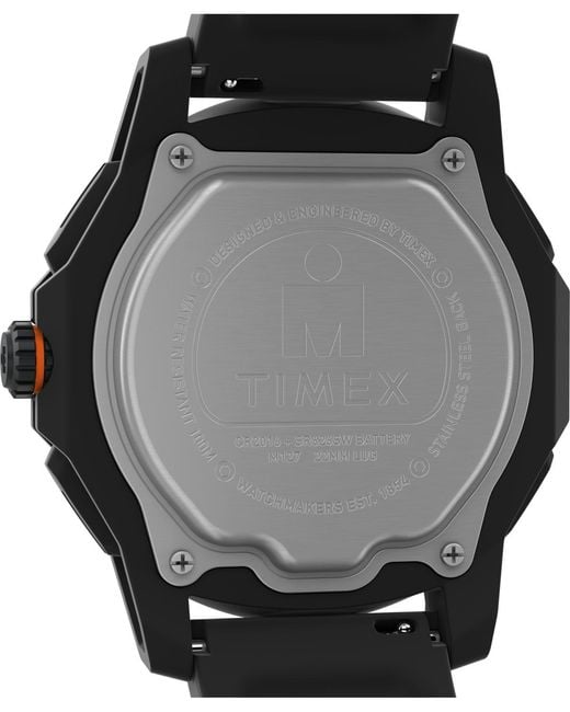 Timex Black Digital Polyurethane Strap Watch for men