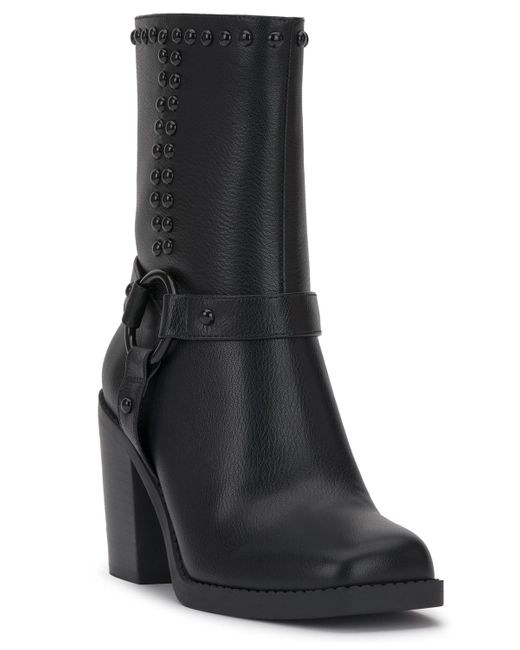 Jessica Simpson Black Bernique Harness Strap Dress Boots