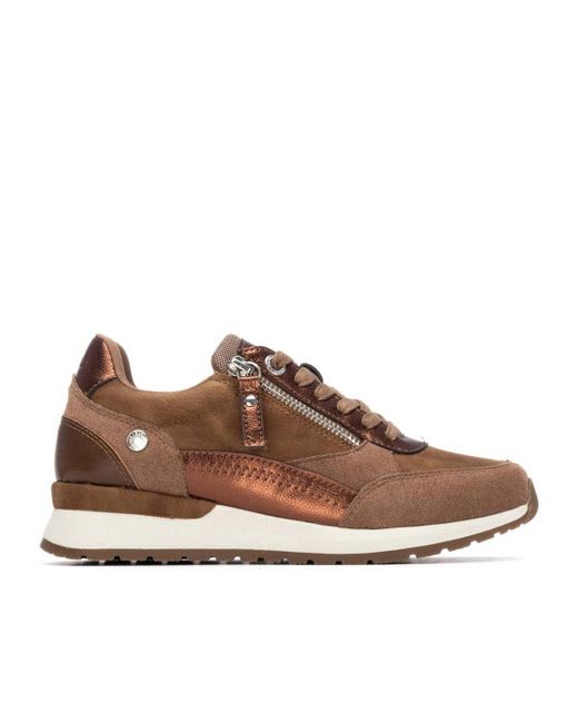 Xti Brown Casual Sneakers Refresh Collection By