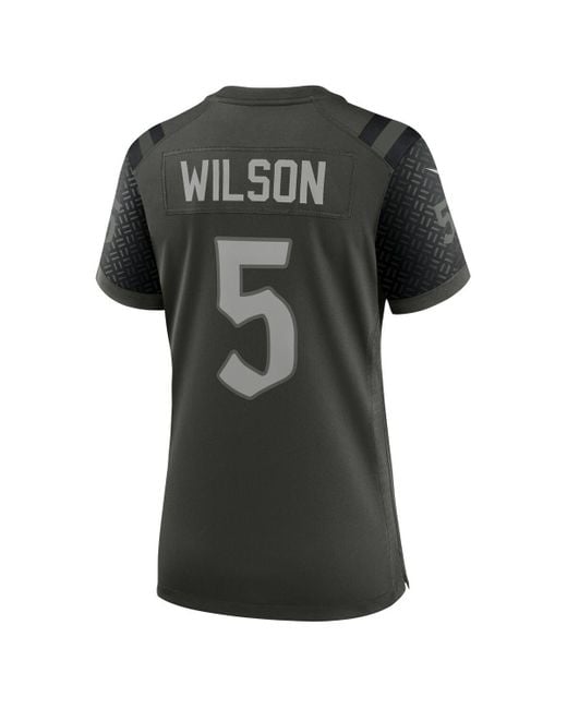Nike Black Garrett Wilsonâ Gotham New York Jets 2025 Rivalries Collection Game Jersey