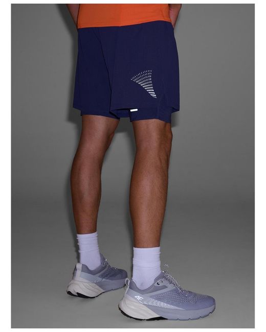 4F Blue Quick-drying Trail Running Shorts