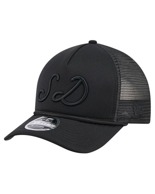 KTZ Gray San Diego Padres City Initial 9forty A-frame M-crown Adjustable Trucker Hat for men
