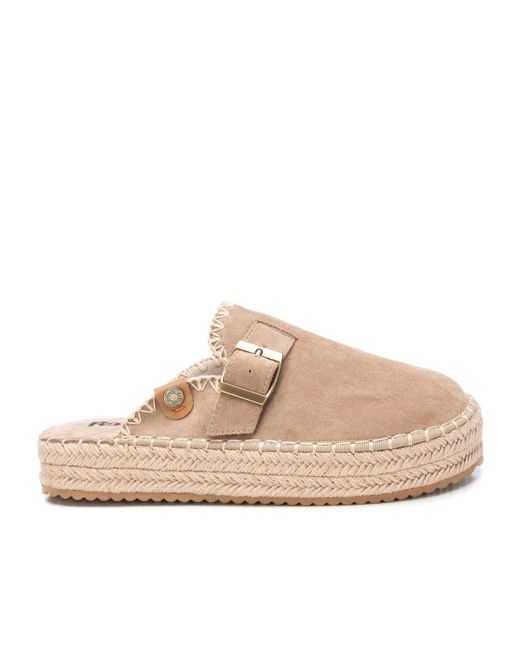 Xti Natural Refresh Espadrille Clogs With Comfort Footbed By