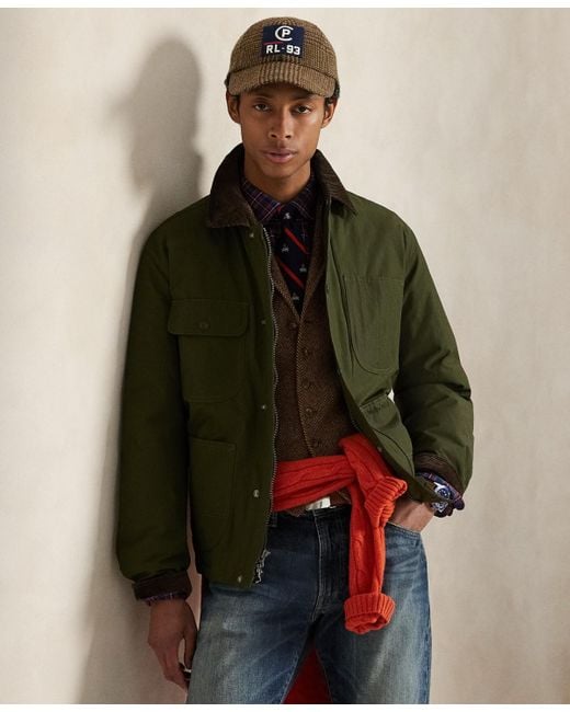 Polo Ralph Lauren Brown The Elsdon Down Utility Jacket for men