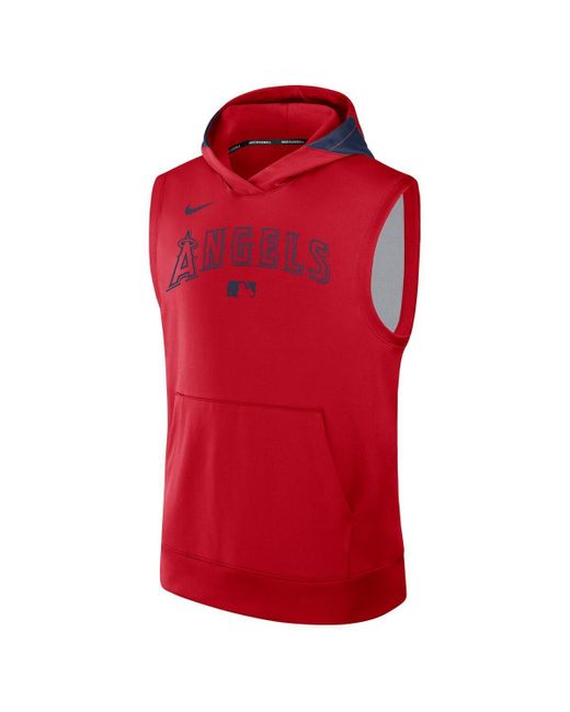 Nike Red Philadelphia Phillies Authentic Collection Performance Sleeveless Pullover Hoodie for men