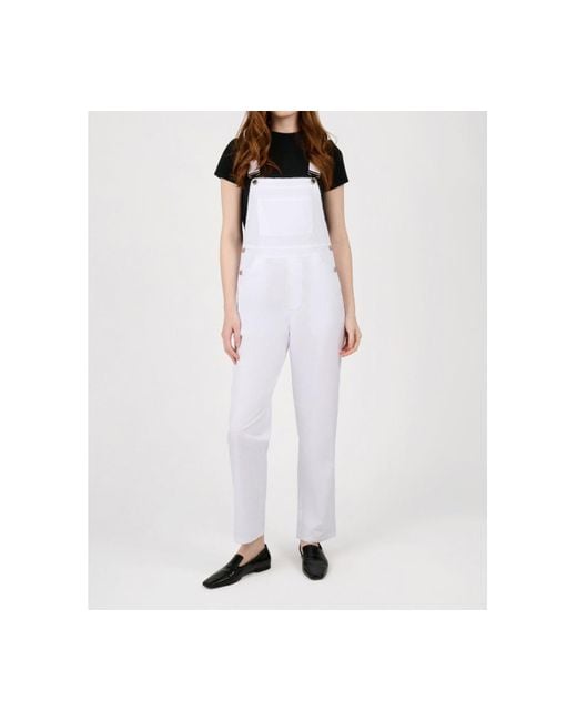 WeWoreWhat White Basic Boyfriend Overall
