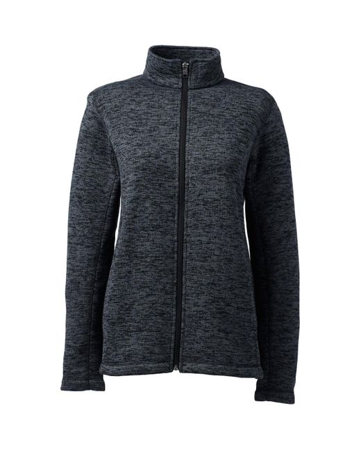 Lands end sweater fleece jacket clearance