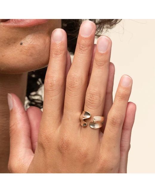 Bearfruit Jewelry White Brooklyn Open Mouth Ring