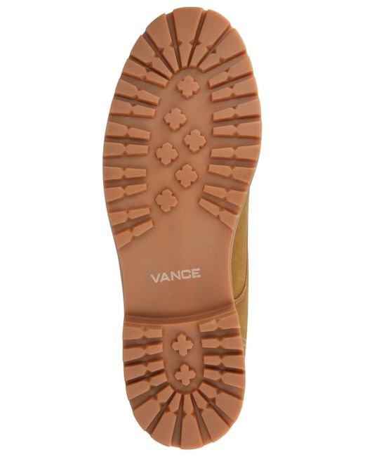 Vance Co. Brown Zeus Round Toe Boots for men
