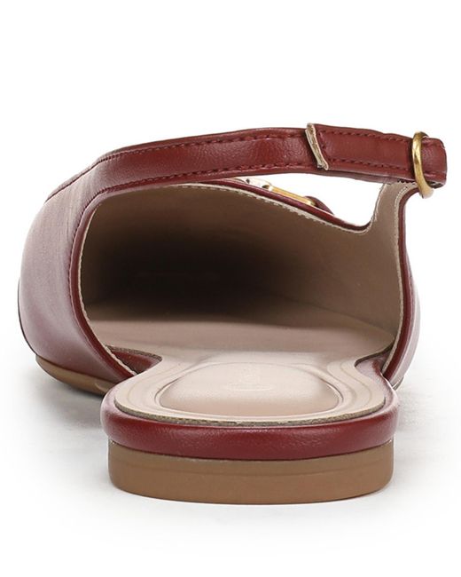 Giani Bernini Red Ginna Snip Toe Slingback Flats