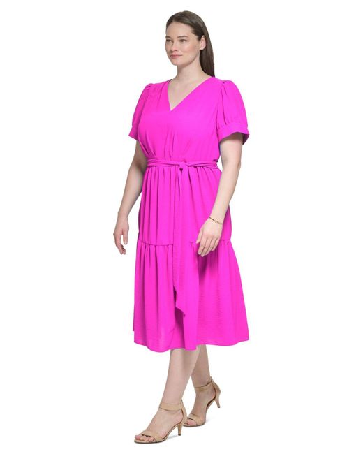 dkny plus size dresses