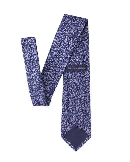 Tommy Hilfiger Blue Luca Floral Tie for men
