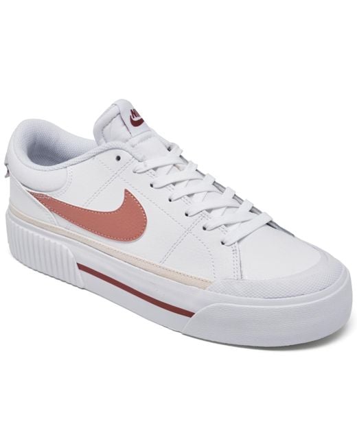 Nike White Court Legacy Lift Platform Casual Sneakers From Finish Line