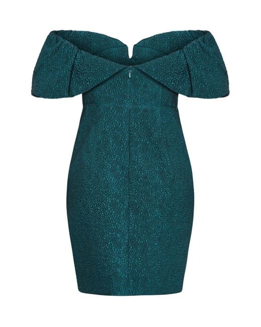 City Chic Plus Size Jez Dress in Blue