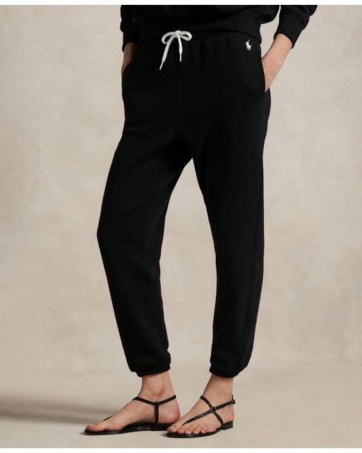 Polo Ralph Lauren Black Fleece Drawstring Sweatpants