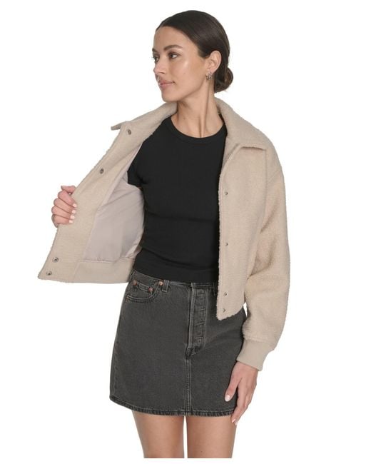 Levi's Natural Laydown Collar Bomber Jacket