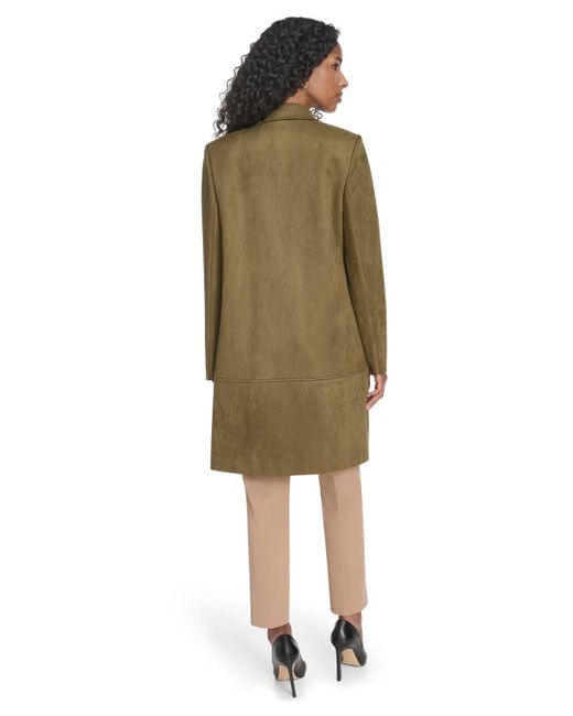 Tommy Hilfiger Green Scuba Suede Long Sleeve Topper