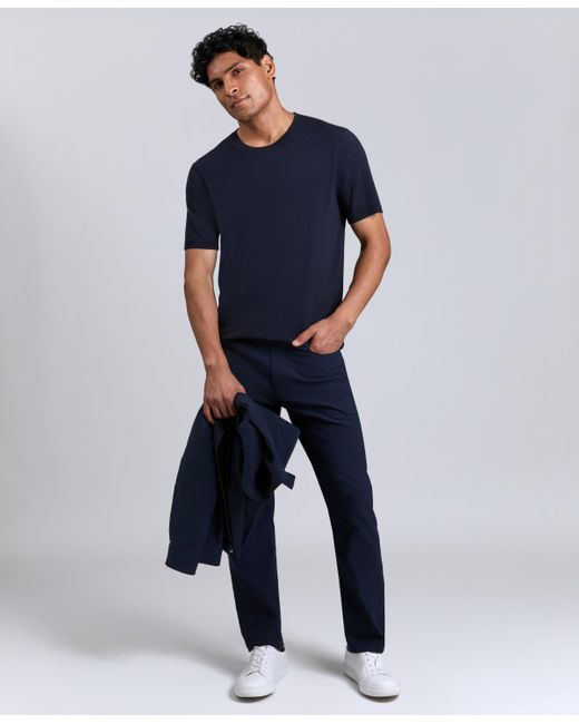 Kenneth Cole Blue Crewneck Sweater T-shirt for men