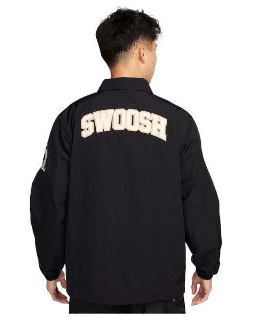 Nike Authentic Logo Coaches Jacket in Black for Men | Lyst Nike Authentic Logo Coaches Jacket in Black for Men | Lyst