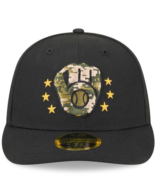 KTZ Black San Francisco Giants 2024 Armed Forces Day Low Profile 59fifty Fitted Hat for men