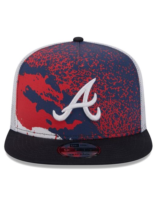 KTZ Purple Atlanta Braves Court Sport 9fifty Snapback Hat for men