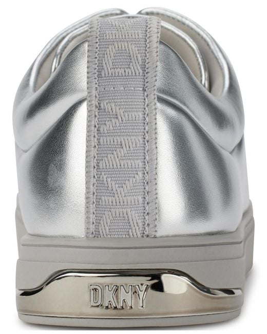 DKNY Metallic Shoes Sneaker,silver,9