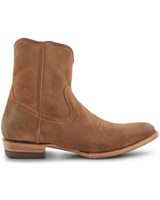 Frye Brown Austin Inside-zip Boots for men