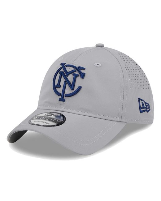 KTZ Gray New York City Fc Active 9twenty Adjustable Hat for men