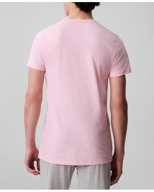 Calvin Klein Blue 3-pack Cotton Classics Crewneck T-shirts for men