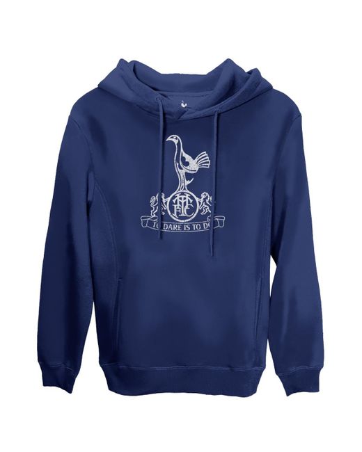 1863fc Blue Tottenham Hotspur Mono Badge Fleece Pullover Hoodie for men