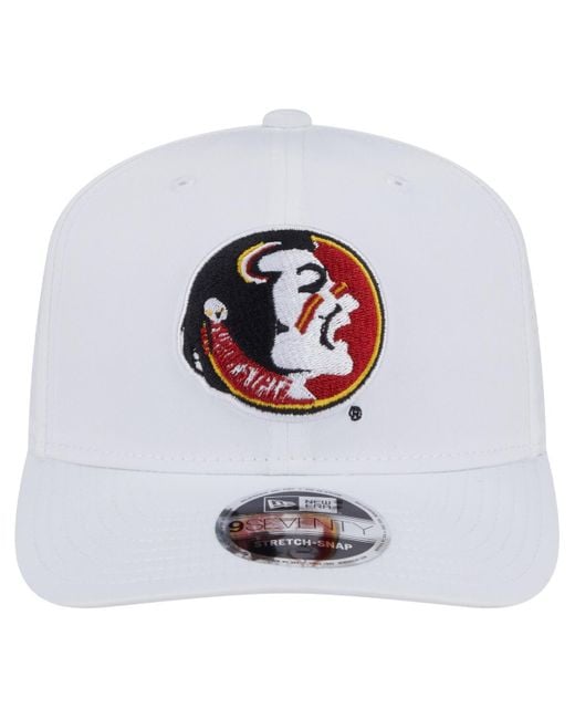 KTZ White Florida State Seminoles Perform Vault 9seventy Stretch-snap Hat for men