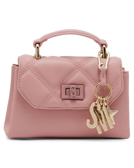 Steve Madden Pink Bsymone Mini Micro Top Handle Satchel Bag