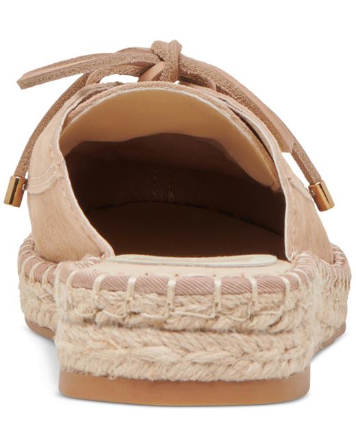 Dolce Vita Natural Hatie Bow Espadrille Boat Slide Mules