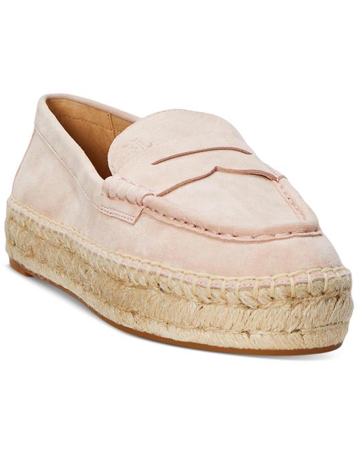 Ralph Lauren Natural Luize Espadrille Loafer Flats
