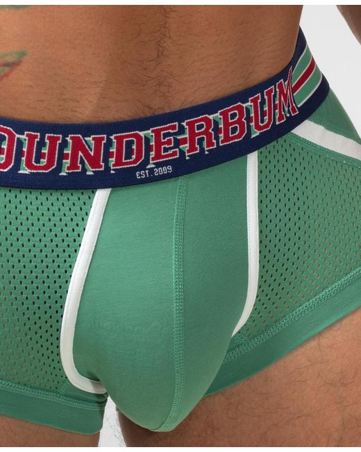 Rounderbum Green Varsity Anatomic Mini Trunk for men