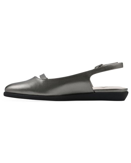 White Mountain Metallic Miloni Slingback Flat