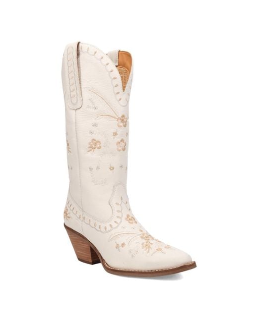 Dingo Natural Full Bloom Leather Boot
