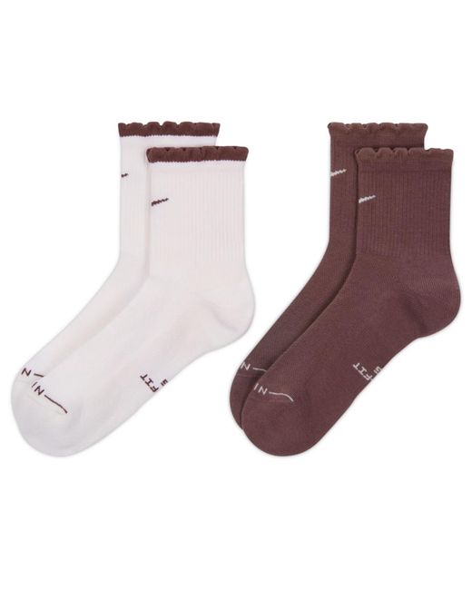 Nike Purple Everyday Elevated Mid-crew Socks for men
