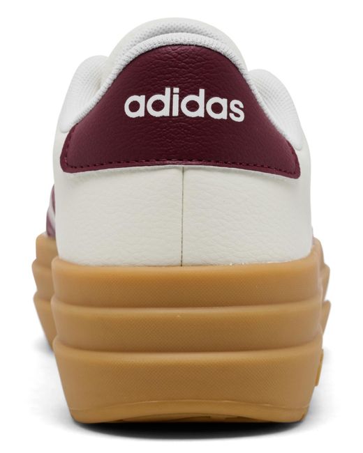Adidas White Vl Court Bold Platform Casual Sneakers From Finish Line